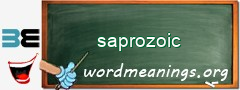 WordMeaning blackboard for saprozoic